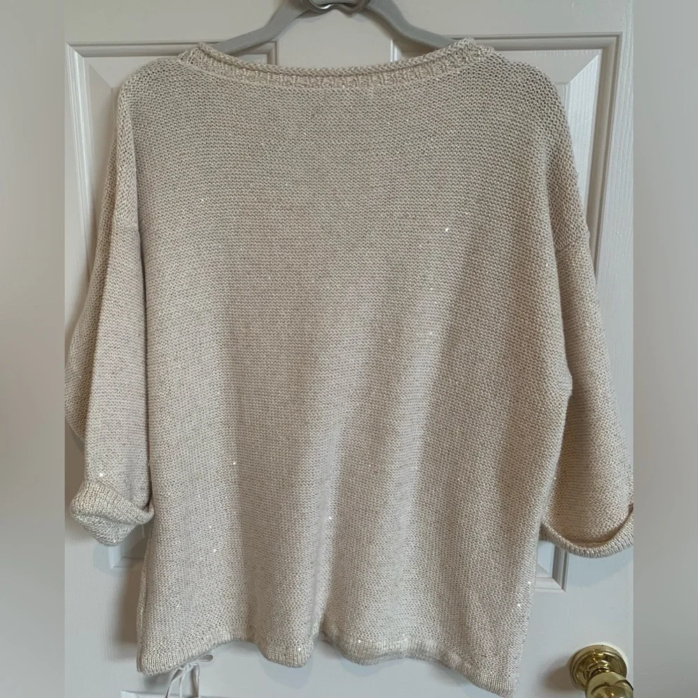 DKNYJeans sweater. Size XL, champagne color. EUC - Picture 2 of 5